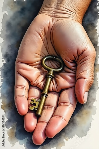 A close-up of a hand holding an antique key, symbolizing unlocking potential and opportunities