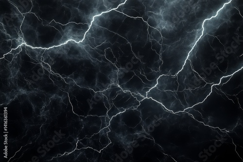 Electric Storm: A mesmerizing display of raw power and untamed energy as brilliant lightning bolts electrify a dark, stormy sky.