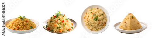 upma on transparent background.