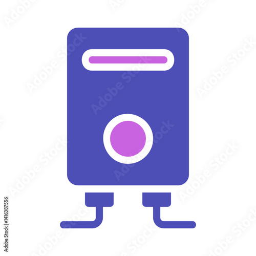 Abstract Illustration of Heating System Element