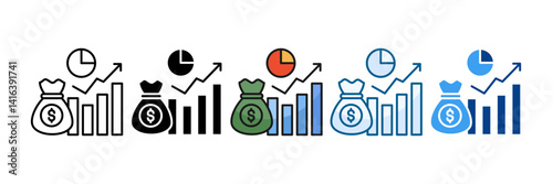 Investment Icon Set Multiple Style Collection