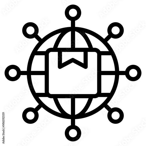 Supply Chain Network Icon