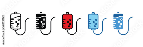 Infusion Bag  Icon Element For Design