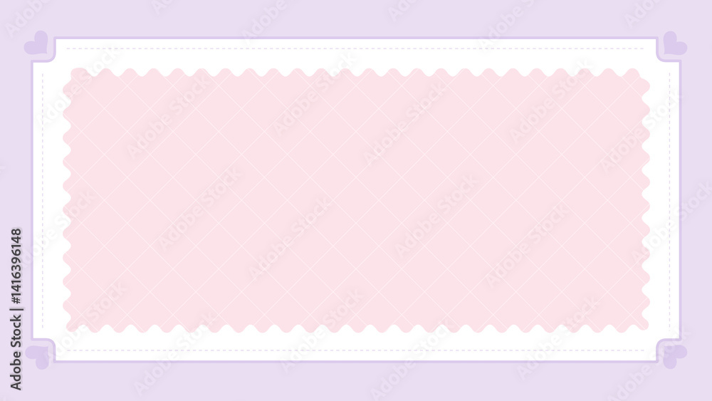 Cute heart background frame for writing messages Cute heart background frame for writing messages