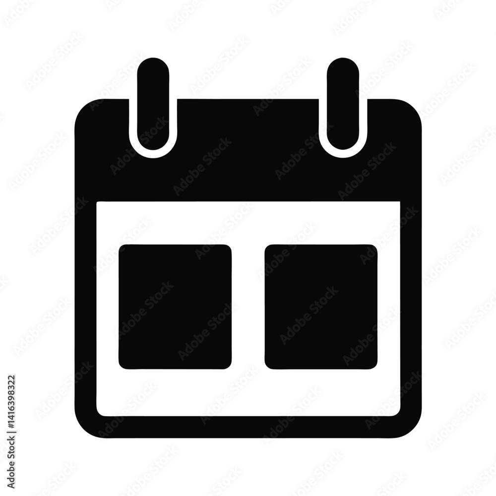 Calendar Stencil Icon Beautiful Elements Vector Illustration Calendar Stencil Icon Beautiful Elements Vector Illustration