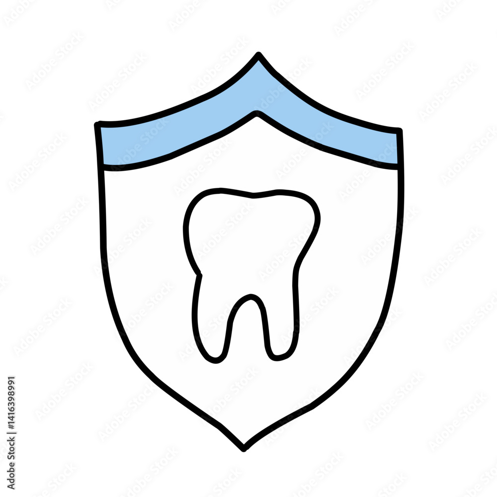 Vector set of dental icons isolated on white Vector set of dental icons isolated on white