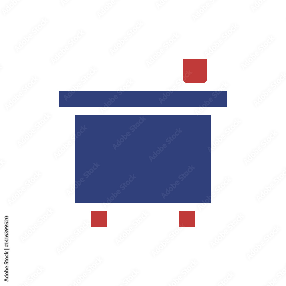 Modern Bed Graphic Illustration Flat Design Modern Bed Graphic Illustration Flat Design