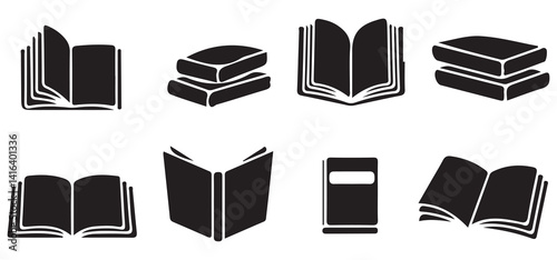 book icons set. vector eps 10