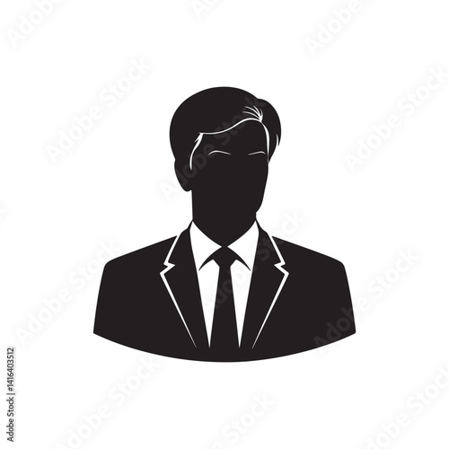 Business avatar silhouette design
