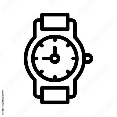 watch line icon