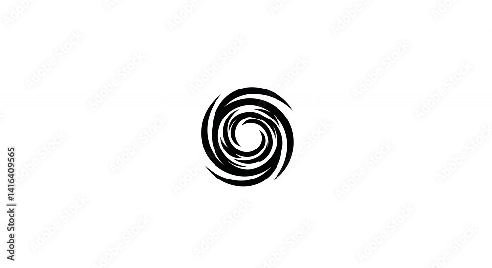 Abstract black spiral design graphic Abstract black spiral design graphic