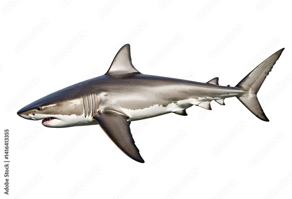 Fototapeta premium shark isolated on transparent background