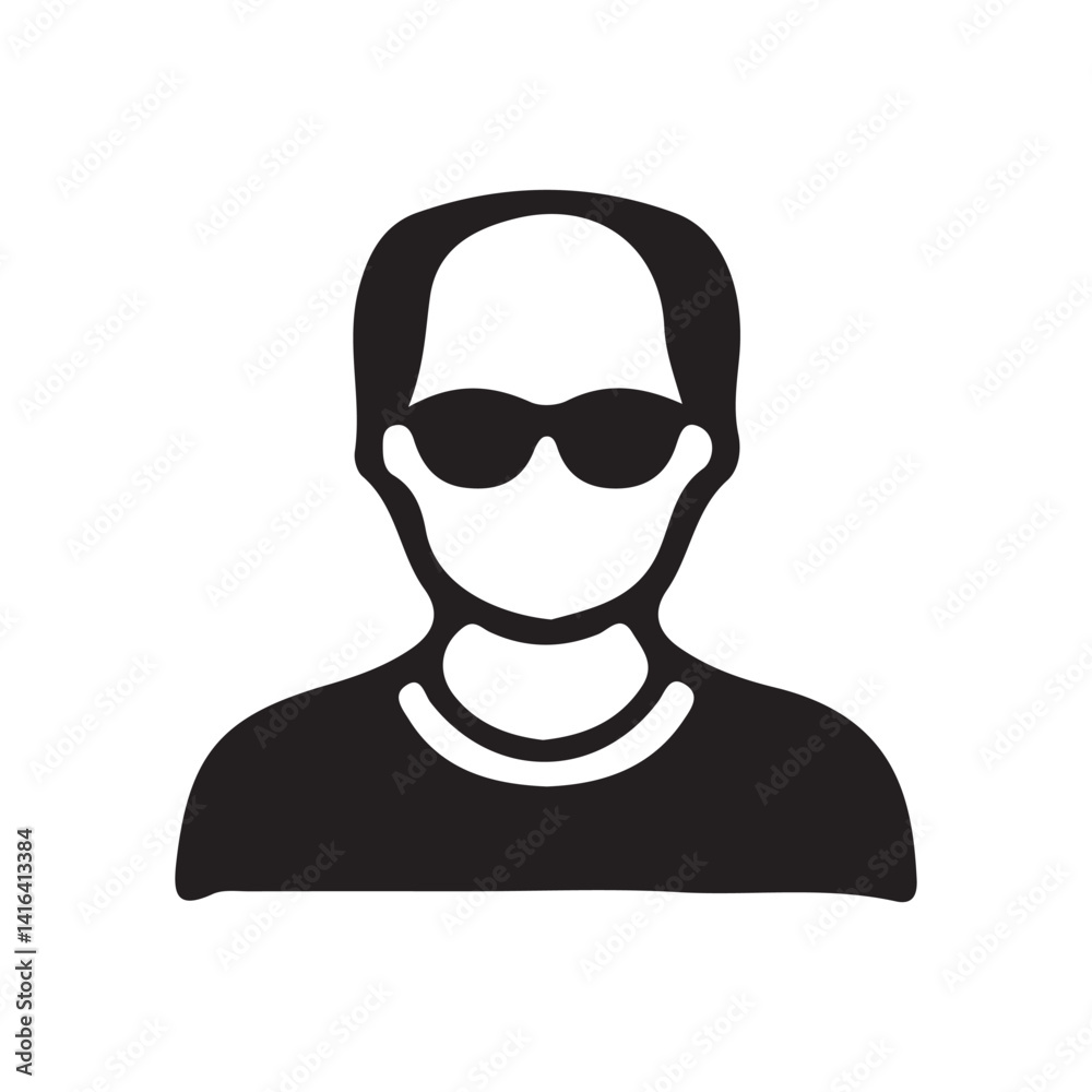 Profile user icons. Person profile avatar with account symbol. Vector Illustration Profile user icons. Person profile avatar with account symbol. Vector Illustration