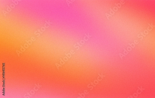 Color gradient background with abstract orange grain texture and vector pink noise blur, ideal for modern abstract designs and vibrant wallpaper.

