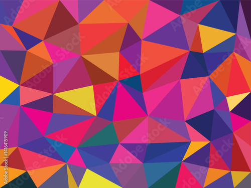 Bold Triangular Geometric Pattern Background