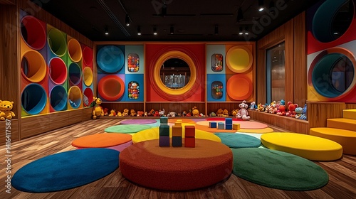 Playful Kids' Room Filled with Bright Colors photo