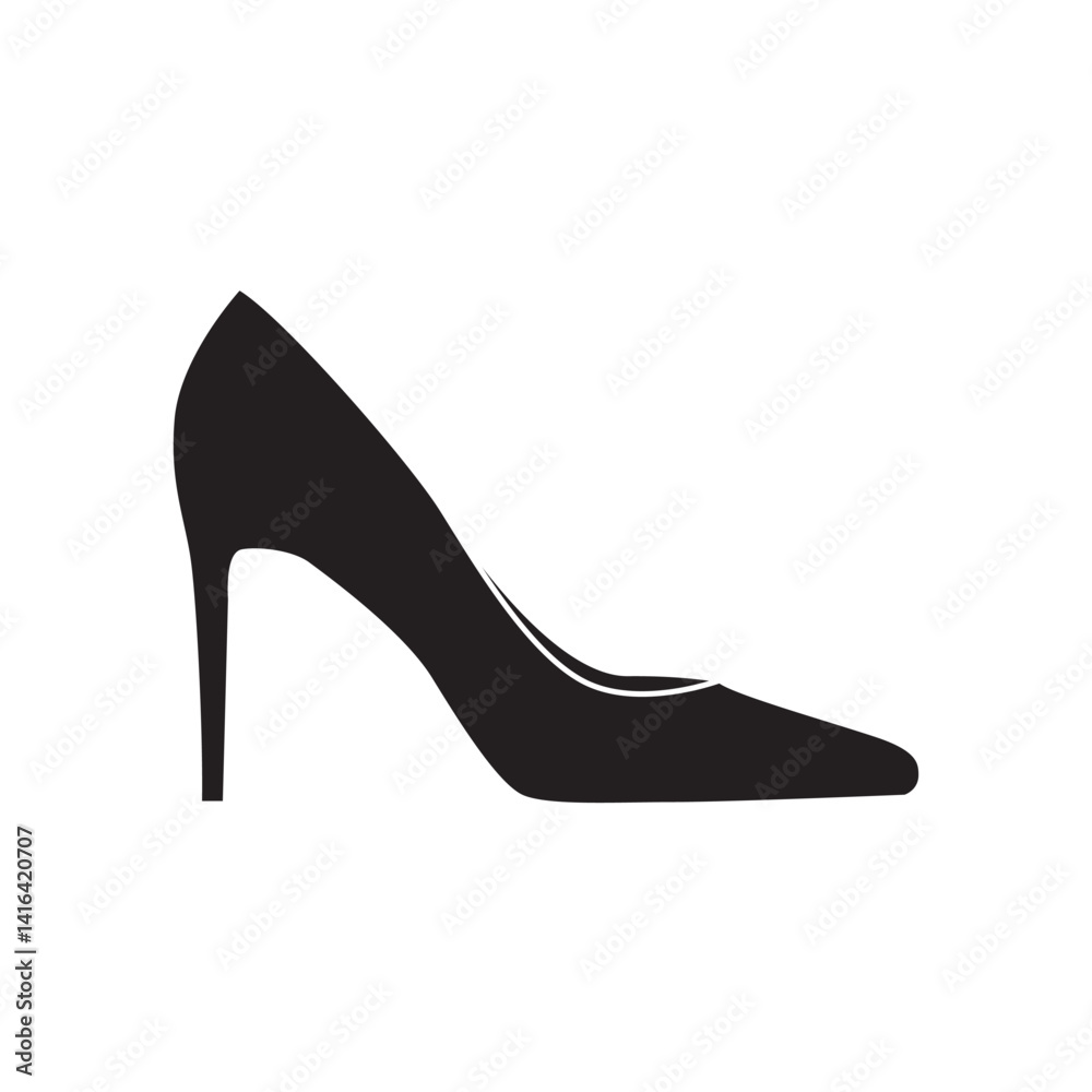 Stylish High Heel Shoe Silhouette Stylish High Heel Shoe Silhouette