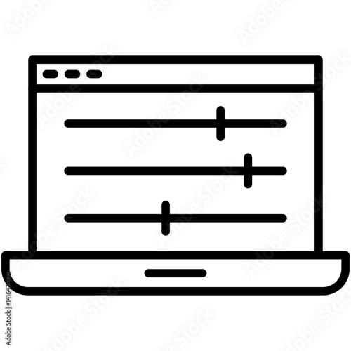 Greater Control Line Icon, Greater Control Icon – Settings, Management, Dashboard, Access Control Symbol