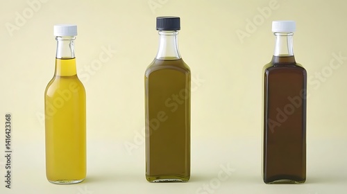 Wallpaper Mural Three Bottles of Cooking Oil: A Culinary Trio Torontodigital.ca