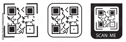 QR code and scan line icons. Vaccination certificate, phone QR scan and QR code document set. Verification process, code scanning and boarding pass icons. Phone on hands. Valid vaccination passport.