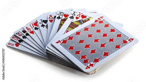 playing cards for poker and gambling  isolated on 