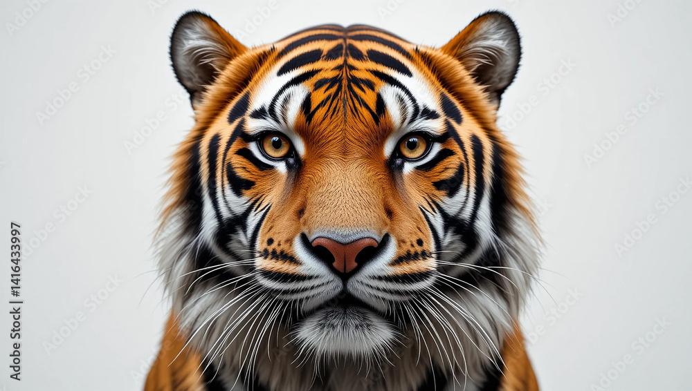 Intense Tiger Face Close-Up Intense Tiger Face Close-Up