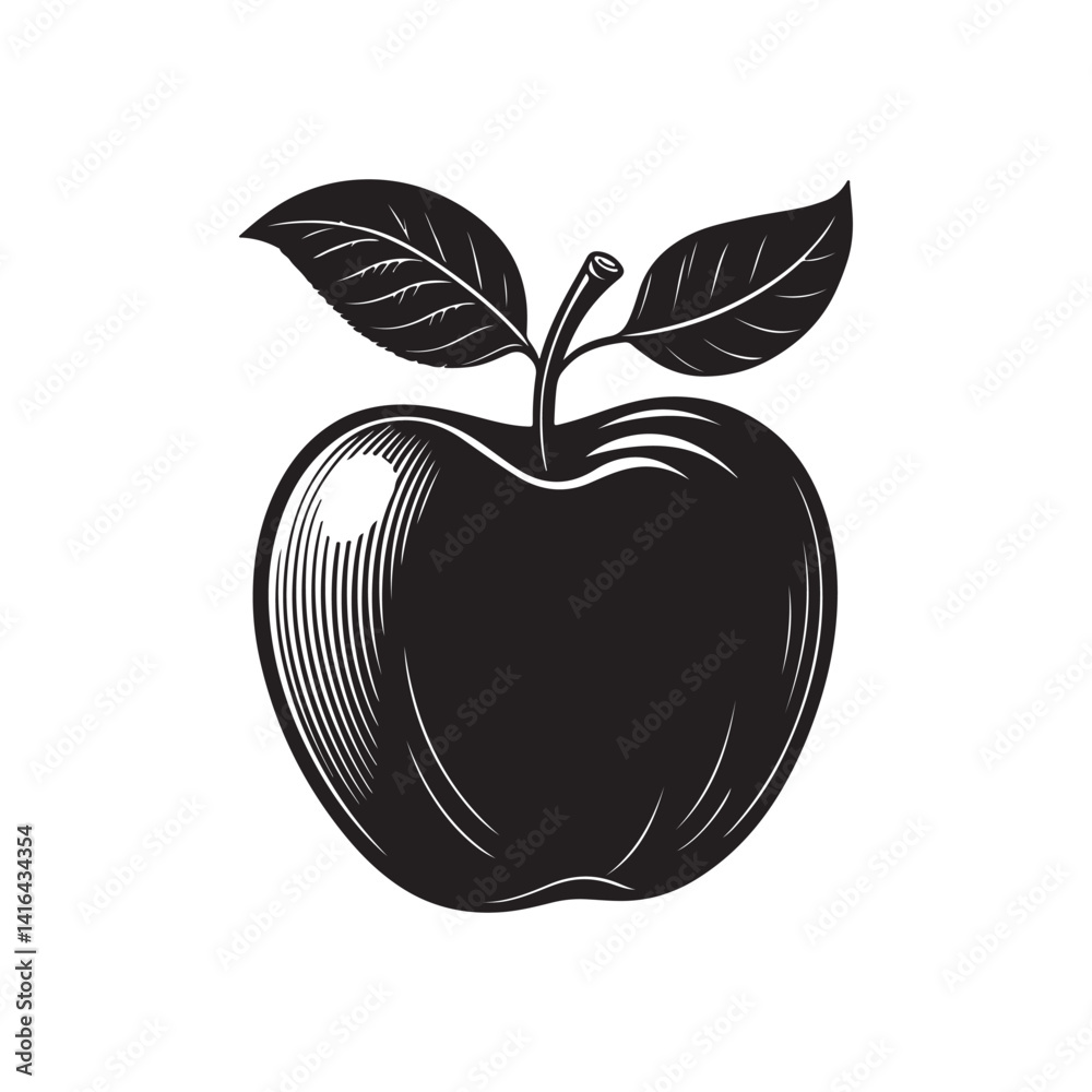 Apple silhouette clip art Apple silhouette clip art