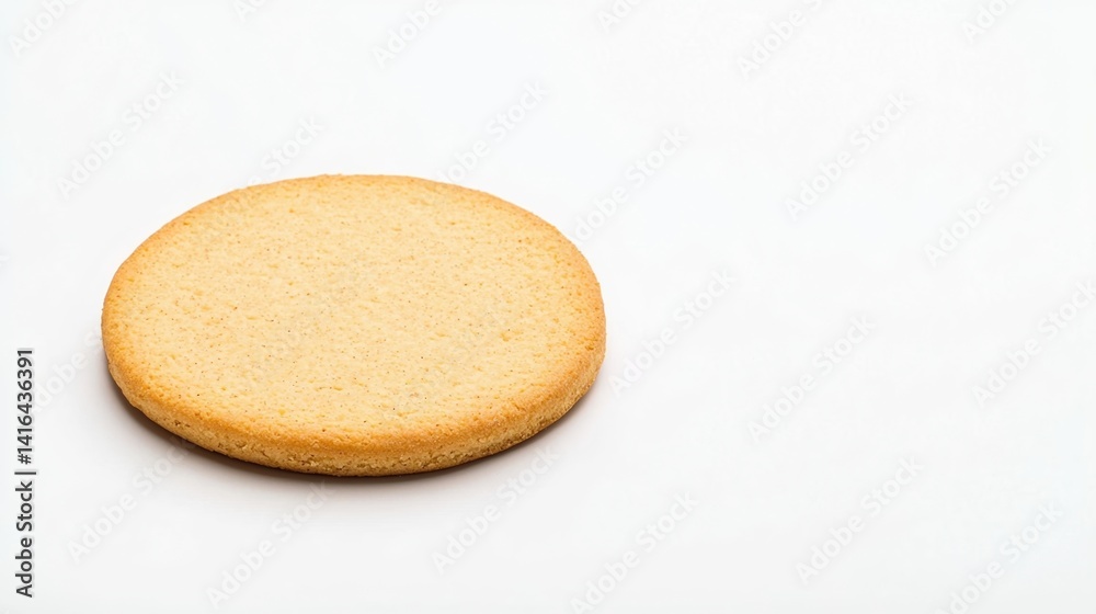 A round, golden-brown cake layer sits on a plain white surface, ready for decorating or serving. A round, golden-brown cake layer sits on a plain white surface, ready for decorating or serving.