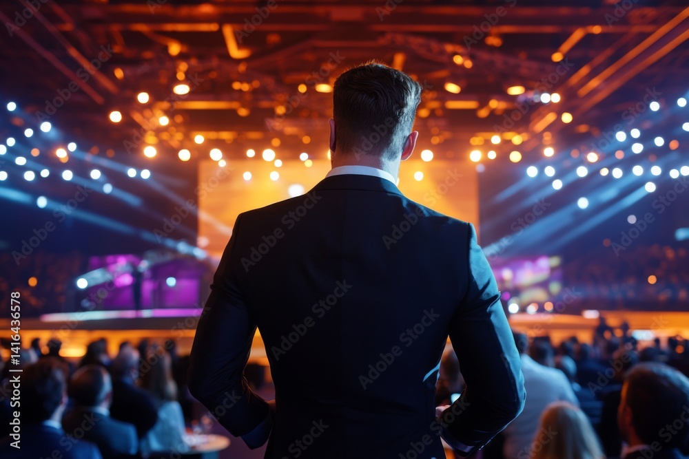 event concert performance stylish venue filled with diverse audience and a spotlight on the performing artist event concert performance stylish venue filled with diverse audience and a spotlight on the performing artist