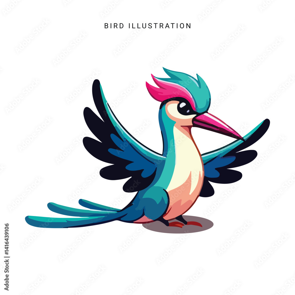 Obraz premium Colorful Birds Clip Art Collection bird illustration
