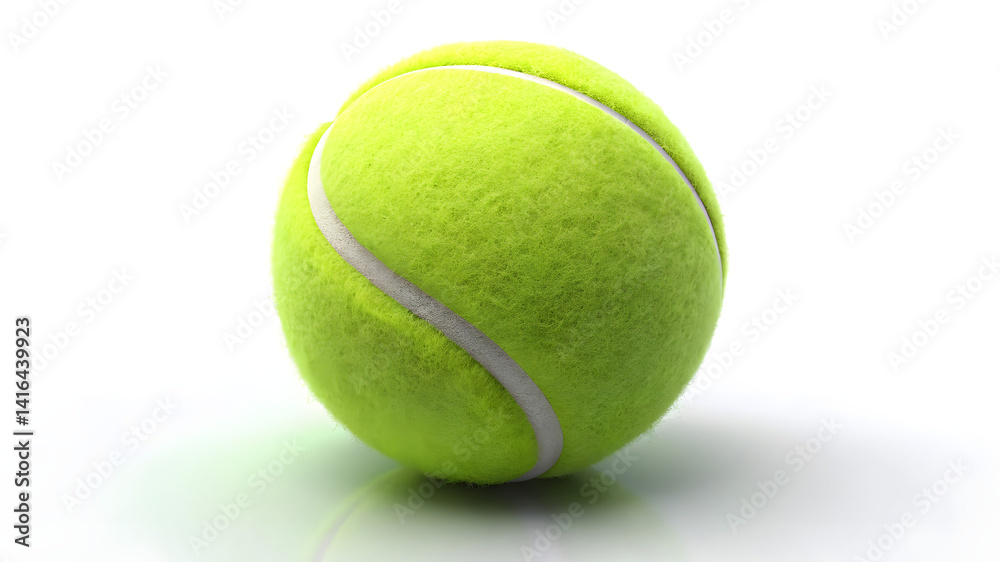 tennis ball isolated on white 3d render tennis ball isolated on white 3d render