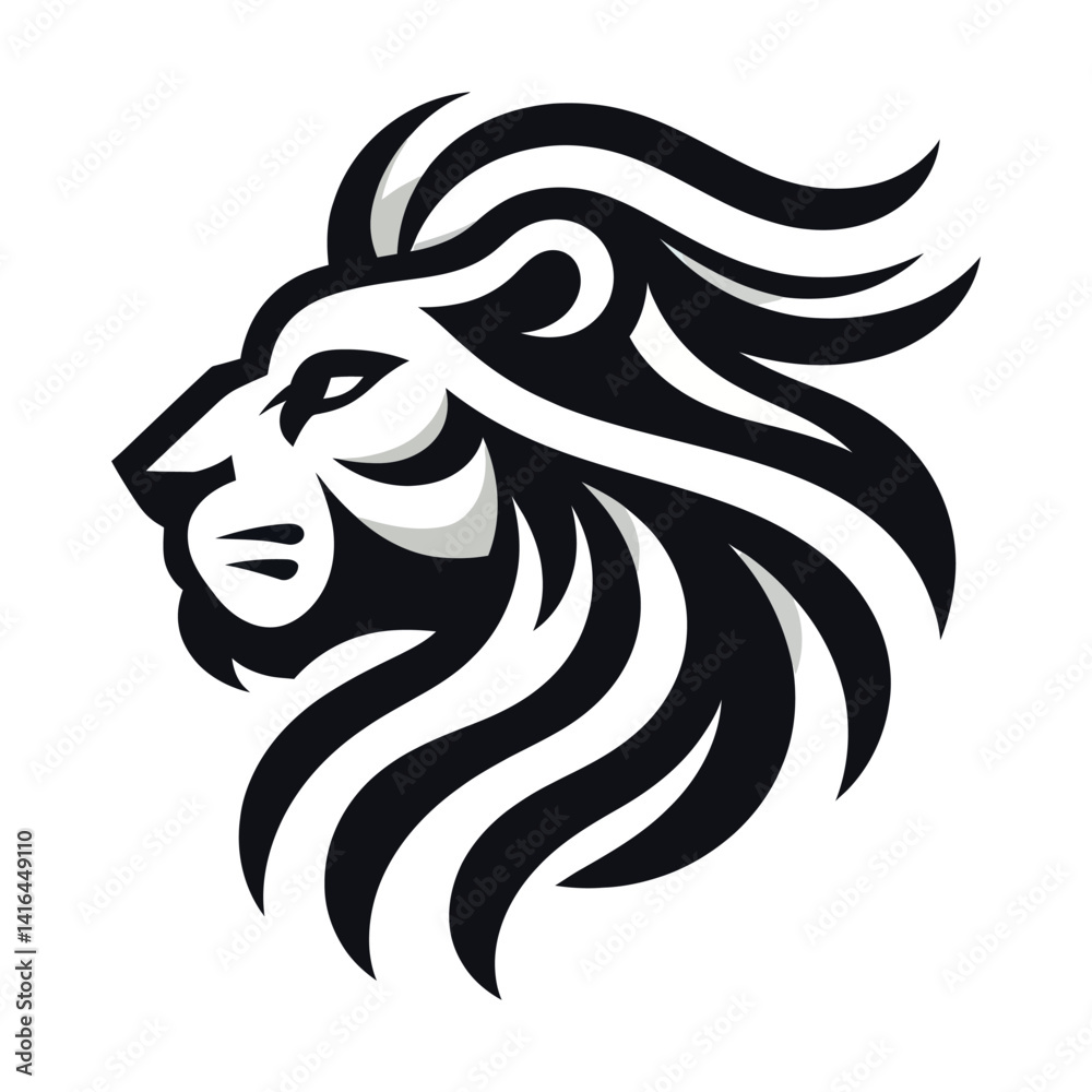 Fototapeta premium Lion silhouette 