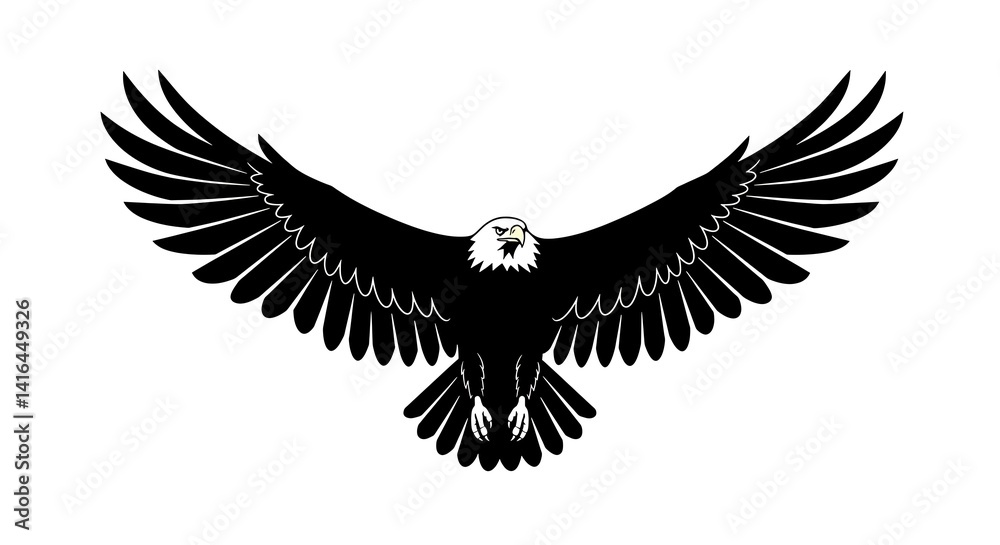 Flying animal. black and white style. for design and background Flying animal. black and white style. for design and background