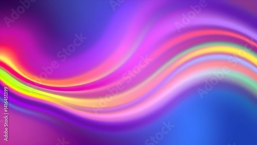 Abstract Colorful Wave Background
