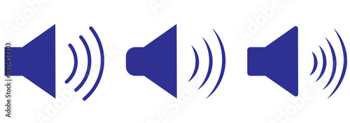 Speaker icon vector Volume sign. Loudspeaker icon vector. Silent and ring speaker icon set. Speaker icon vector. 