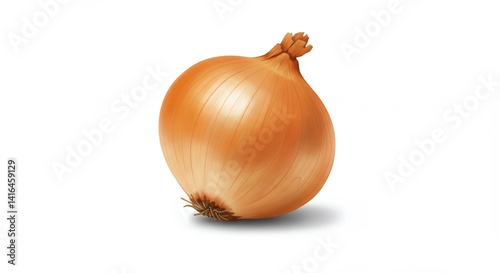 Wallpaper Mural Single whole onion on white background Torontodigital.ca