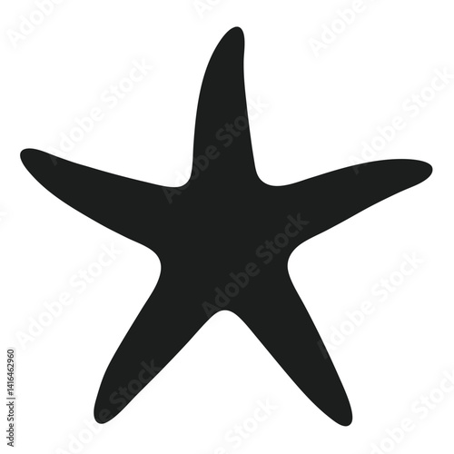 textured starfish silhouette illustration