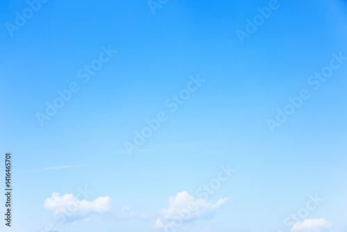 Obraz na płótnie Fantastic soft white clouds against blue sky and copy space horizontal shape w salonie