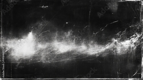 Grunge photographic glass plate negative, analogic overlay, abstract texture background with grain