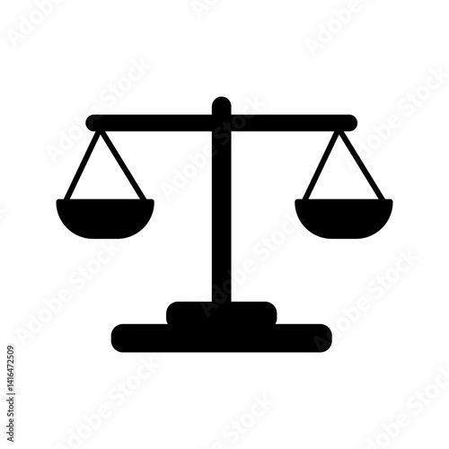 cales icon set . Law scale icon. Justice sign vector illustration, pictogram isolated on white background. color editable	
