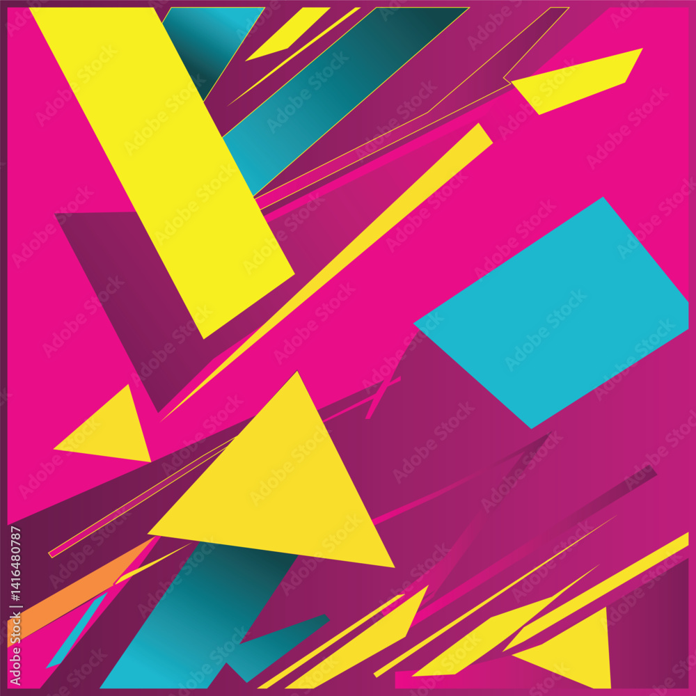 custom made wallpaper toronto digitalVector background of geometric patterns of various shapes and harmonious colors