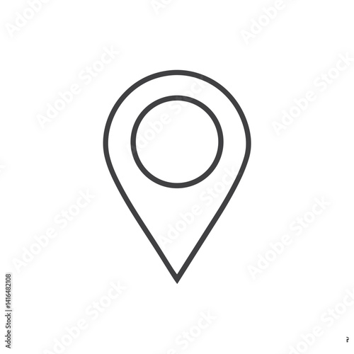 Map Marker Icon for Location-Based Apps, Travel Websites and Digital Navigation Tools