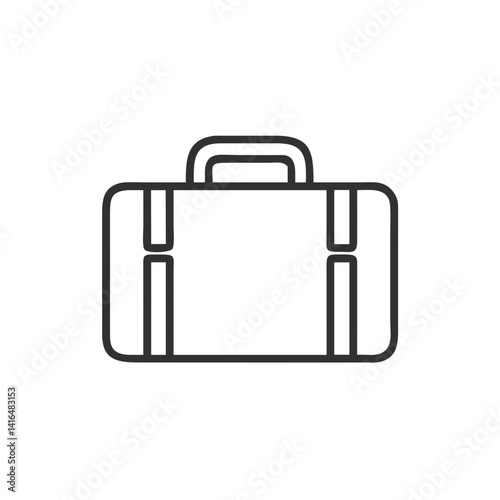 Suitcase Icon for Travel Apps, Tourism Websites, Vacation Planning Resources, Hotel Booking Platforms, Business Trip Graphics and Luggage Brand Marketing Materials