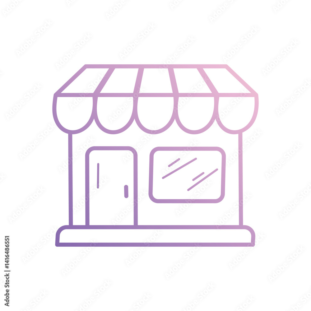 Storefront icon vector stock illustration Storefront icon vector stock illustration