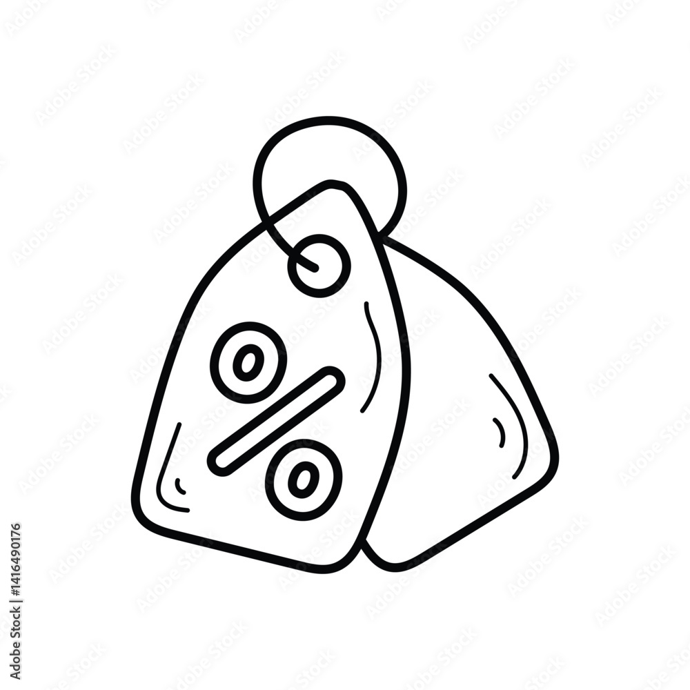 Obraz premium Discount Tag icon vector stock illustration