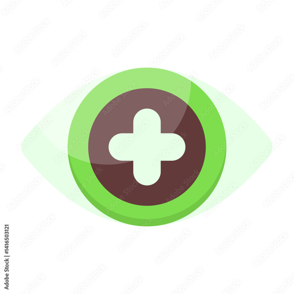 Obraz premium Eyes Flat Icon