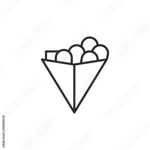Fast food icon. An icon of fast food items like burgers and sodas, commonly associated with unhealthy dietary choices. For use in health education. Vector illustration