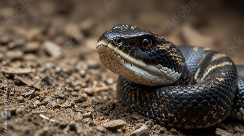 Venomous Viper - Reptile Snake Photo Series,generative.ai
