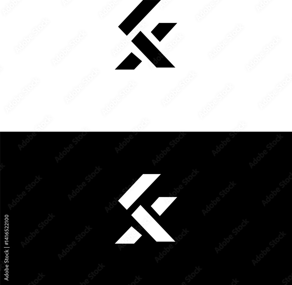 FX Logo Design Modern, Minimalist, Icon