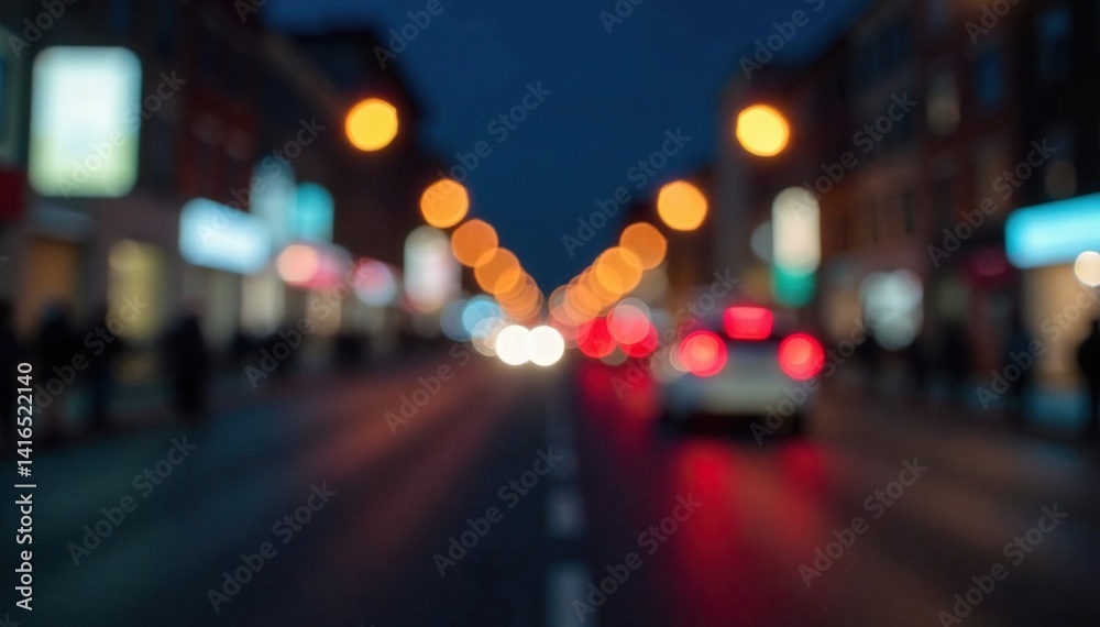 Abstract late-night city lights, blurred motion, pattern, movement, colorful Abstract late-night city lights, blurred motion, pattern, movement, colorful